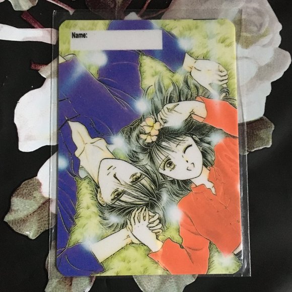 90s Vintage Japanese Fushigi Yugi Plastic Luggage ID Cards - Picture 3 of 8